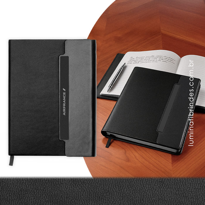 Caderno Essenza Personalizado com Fecho Imantado