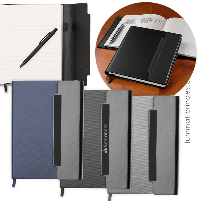 Caderno Essenza Personalizado com Fecho Imantado