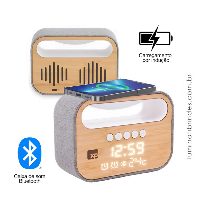 Caixa de Som Dockstation Multi com Carregador Sem Fio