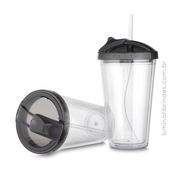 Copo Shake Mix com Canudo