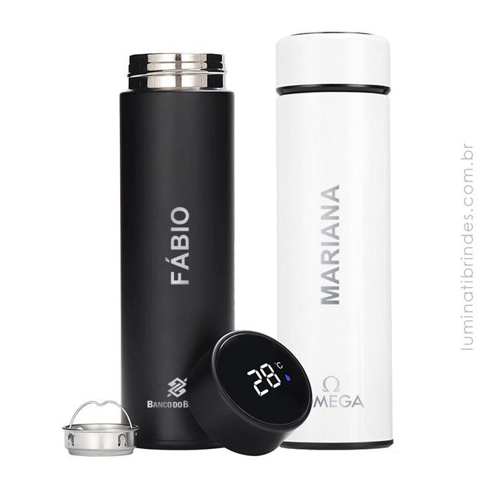 Garrafa Térmica Digital com Nome