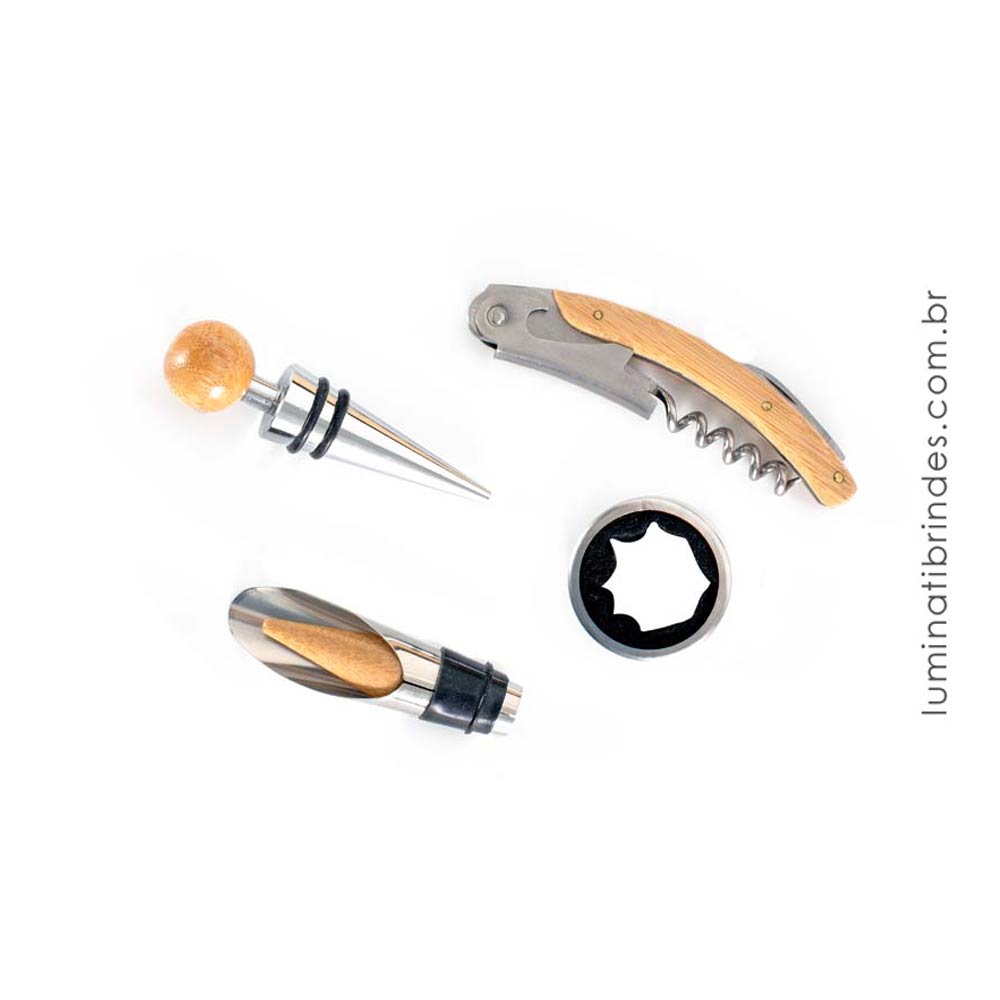 Conjunto Gift Bambu Bordeaux