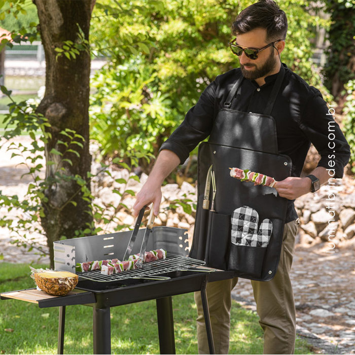 Barbecue Champ Aço Madeira