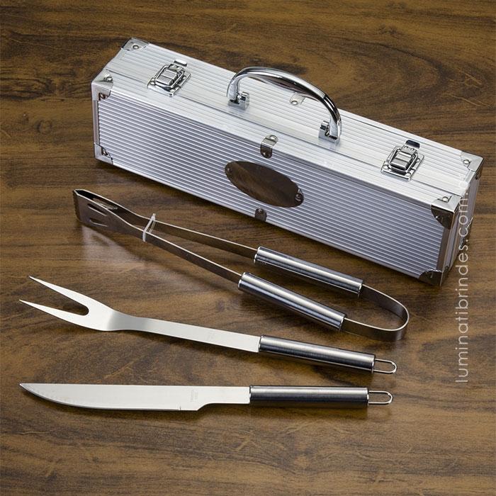 Kit Churrasco Maleta STEEL