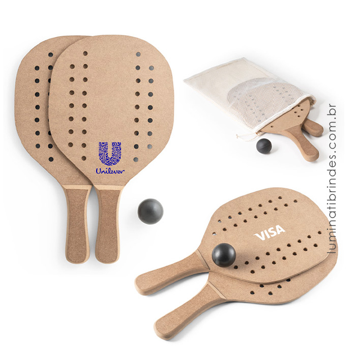 Raquetes Frescobol Sollet com Bola