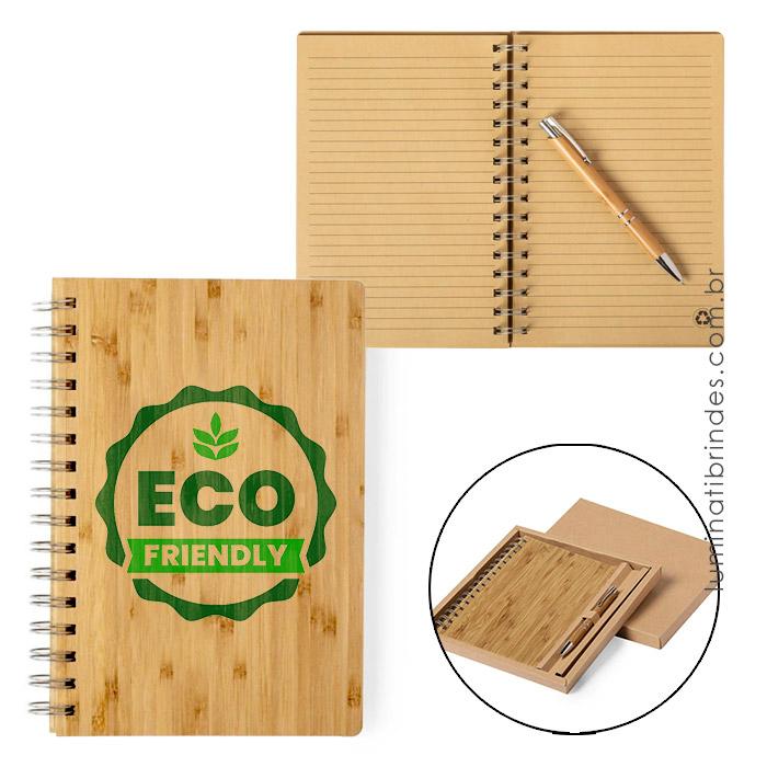 Kit Bamboo Ecológico com Caneta